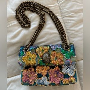 Rare Mini Kensington Floral Sequin Crossbody Bag